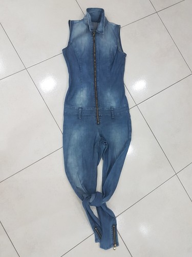 Jumpsuit met denim pantalone - jumpsuit,