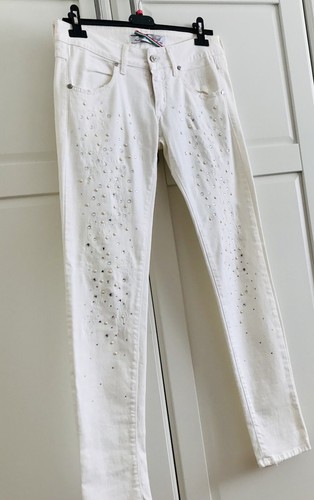 Jeans donna met - donna, bianco